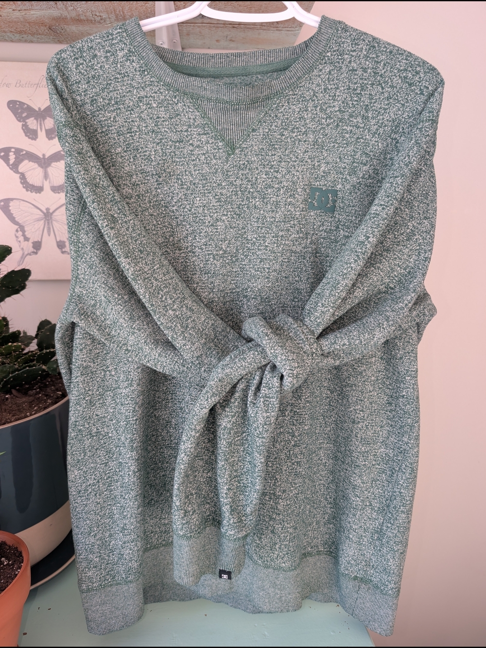 DC Green Marled Crewneck Sweatshirt